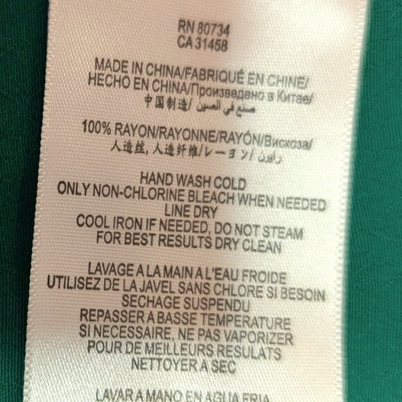 BCBGMAXAZRIA | Tunic Dress Ultra Green "Levin” Pleated  | Size XS - Picture 11 of 12